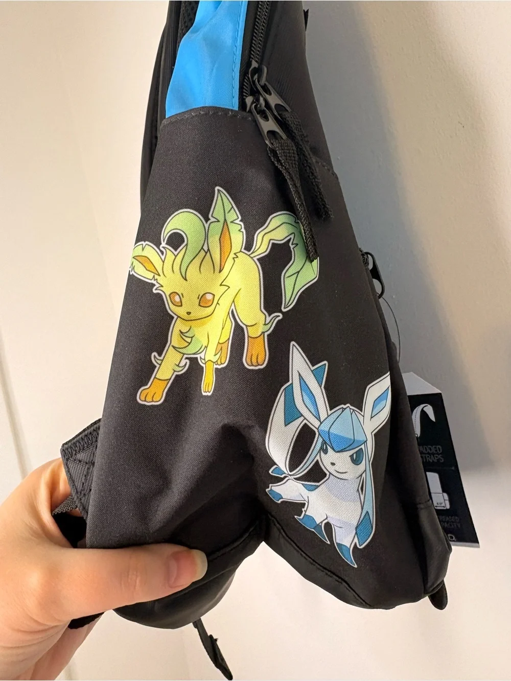 Bioworld Pokemon Eevee EVOLUTIONS Black & Blue Backpack NWT